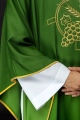 Ornat zielony z haftem kłosów zboża i krzyża - S-7054-01-53 - HAF S-7054-01-53 - Dewocjonalia P.H. Jakóbczak - Katolicki sklep liturgiczny i hurtownia