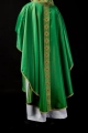 Ornat zielony z haftowanym pasem z motywem krzyża - S-7056-01-54 - HAF S-7056-01-54 - Dewocjonalia P.H. Jakóbczak - Katolicki sklep liturgiczny i hurtownia