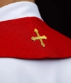 Stuła kapłańska czerwona z wizerunkami św. Piotra i św. Pawła - KSW2/017/02/71 - HAF KSW2/017/02/71 - Dewocjonalia P.H. Jakóbczak - Katolicki sklep liturgiczny i hurtownia