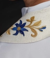 Stuła kapłańska ecru z haftem maryjnym - LE/2045/05 - HAF LE/2045/05 - Dewocjonalia P.H. Jakóbczak - Katolicki sklep liturgiczny i hurtownia
