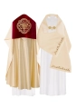 Welon naramienny ecru z haftem IHS - KWL/004/05/20/PA - HAF KWL/004/05/20/PA - Dewocjonalia P.H. Jakóbczak - Katolicki sklep liturgiczny i hurtownia