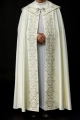 Welon naramienny ecru z haftem maryjnym - LE/3001/05 - HAF LE/3001/05 - Dewocjonalia P.H. Jakóbczak - Katolicki sklep liturgiczny i hurtownia