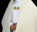 Welon naramienny ecru z haftem maryjnym - LE/4045/05 - HAF LE/4045/05 - Dewocjonalia P.H. Jakóbczak - Katolicki sklep liturgiczny i hurtownia