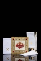 Biały bawełniany komplet bielizny kielichowej z haftem Trzech Świętych Serc - S-5577 - HAF S-5577 - Dewocjonalia P.H. Jakóbczak - Katolicki sklep liturgiczny i hurtownia