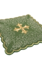 Zielony komplet bielizny kielichowej z haftem kielicha i krzyża - KDT/5028/01 - HAF KDT/5028/01 - Dewocjonalia P.H. Jakóbczak - Katolicki sklep liturgiczny i hurtownia