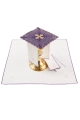 Fioletowy komplet bielizny kielichowej z haftem kielicha i krzyża - KDT/5028/03 - HAF KDT/5028/03 - Dewocjonalia P.H. Jakóbczak - Katolicki sklep liturgiczny i hurtownia