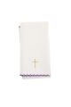 Fioletowy komplet bielizny kielichowej z haftem kielicha i krzyża - KDT/5028/03 - HAF KDT/5028/03 - Dewocjonalia P.H. Jakóbczak - Katolicki sklep liturgiczny i hurtownia