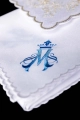 Biały komplet bielizny kielichowej z haftem maryjnym - KDT/5029/04 - HAF KDT/5029/04 - Dewocjonalia P.H. Jakóbczak - Katolicki sklep liturgiczny i hurtownia