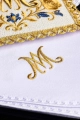 Biały komplet bielizny kielichowej z haftem maryjnym - LE/5045 - HAF LE/5045 - Dewocjonalia P.H. Jakóbczak - Katolicki sklep liturgiczny i hurtownia