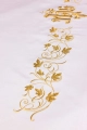 Złoty obrus ołtarzowy z haftem IHS, 150 x 300 cm - S-8851-04 150*300 - HAF S-8851-04 150*300 - Dewocjonalia P.H. Jakóbczak - Katolicki sklep liturgiczny i hurtownia