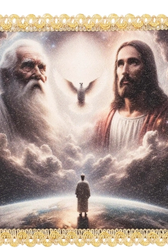 Palka z wizerunkiem Trójcy Świętej - KDT/5572/S/5 - HAF KDT/5572/S/5 - Dewocjonalia P.H. Jakóbczak - Katolicki sklep liturgiczny i hurtownia