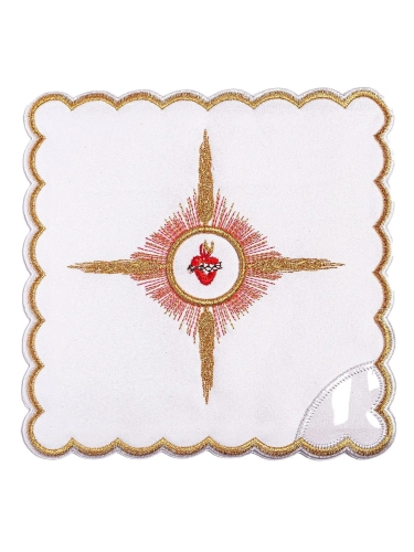 Palka haftowana z symbolem Serca Pana Jezusa - KPA/033/04 - HAF KPA/033/04 - Dewocjonalia P.H. Jakóbczak - Katolicki sklep liturgiczny i hurtownia