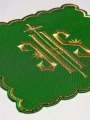Zestaw palek kielichowych z symbolem IHS w czterech kolorach liturgicznych - KPA4/029 - HAF KPA4/029 - Dewocjonalia P.H. Jakóbczak - Katolicki sklep liturgiczny i hurtownia