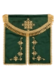 Aksamitna zielona zasłonka na tabernakulum - LE/9629/01 - HAF LE/9629/01 - Dewocjonalia P.H. Jakóbczak - Katolicki sklep liturgiczny i hurtownia