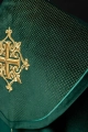 Kapa liturgiczna zielona z aksamitnym pasem i haftowanym krzyżem - LE/3029/01 - HAF LE/3029/01 - Dewocjonalia P.H. Jakóbczak - Katolicki sklep liturgiczny i hurtownia