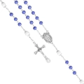Różaniec - 6 mm - Matka Boża Niepokalana - ozdobne opakowanie z lusterkiem - JS R1616MB - Dewocjonalia P.H. Jakóbczak - Katolicki sklep liturgiczny i hurtownia
