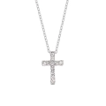 Naszyjnik - krzyż - cyrkonie - ozdobne opakowanie - JS N331 - Dewocjonalia P.H. Jakóbczak - Katolicki sklep liturgiczny i hurtownia