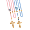 Różaniec - 8 mm - Matka Boża Fatimska - ozdobne opakowanie - Kids - R1569-0 - Dewocjonalia P.H. Jakóbczak - Katolicki sklep liturgiczny i hurtownia