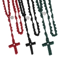 Różaniec - linka paracord - 9 mm - św. Benedykt - MIX - JS R1582 - Dewocjonalia P.H. Jakóbczak - Katolicki sklep liturgiczny i hurtownia