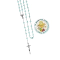 Różaniec - Pierwsza Komunia Święta - 6 mm - plastik - pudełko - JS PR1128K-0 - Dewocjonalia P.H. Jakóbczak - Katolicki sklep liturgiczny i hurtownia
