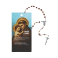 Różaniec - 6 mm - ozdobne opakowanie - Intencje - Wizerunki Świętych - MIX - JS FLR1131 - Dewocjonalia P.H. Jakóbczak - Katolicki sklep liturgiczny i hurtownia