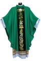 Ornat zielony z haftem eucharystycznym