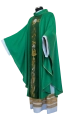 Ornat zielony z haftem eucharystycznym