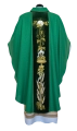 Ornat zielony z haftem eucharystycznym