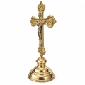 Krzyż ołtarzowy mosiężny  - JM K-25 - Dewocjonalia P.H. Jakóbczak - Katolicki sklep liturgiczny i hurtownia