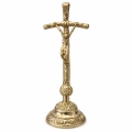Krzyż ołtarzowy (Papieski) - mosiężny - JM K-27 - Dewocjonalia P.H. Jakóbczak - Katolicki sklep liturgiczny i hurtownia
