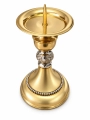 Lichtarz ołtarzowy z ozdobnym trzonem 24 cm - JM S-34 - Dewocjonalia P.H. Jakóbczak - Katolicki sklep liturgiczny i hurtownia