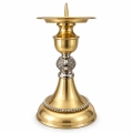 Lichtarz ołtarzowy z ozdobnym trzonem 24 cm - JM S-34 - Dewocjonalia P.H. Jakóbczak - Katolicki sklep liturgiczny i hurtownia