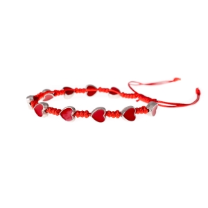 Bransoletka - dziesiątek różańca - serce