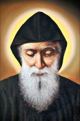 Wyklejanka - 78 x 95 cm - św. Charbel - Diamentowa Mozaika - DIY - JS S9012 - Dewocjonalia P.H. Jakóbczak - Katolicki sklep liturgiczny i hurtownia