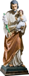 Św. Józef Opiekun (z dzieciątkiem i lilijką) (110 cm)