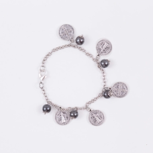 Bransoletka dziesiątka różańca - Św. Benedykt