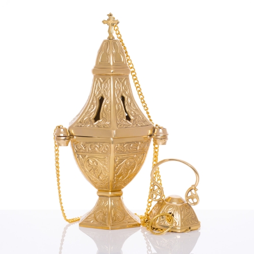 Trybularz - mosiądz - 32 cm - JS F-79 - Dewocjonalia P.H. Jakóbczak - Katolicki sklep liturgiczny i hurtownia