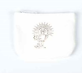 Etui na zamek z ekoskóry, białe