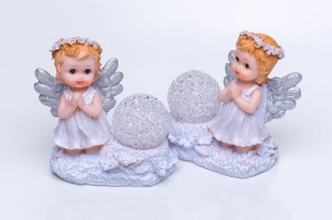 Aniołek - modlitwa - świecąca kula