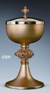 Puszka śr,12 - nodus ażur, kamienie czerwone