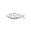 Naklejka - rybka chrześcijańska - Ichtys - JESUS - JS CST01-0 - Dewocjonalia P.H. Jakóbczak - Katolicki sklep liturgiczny i hurtownia