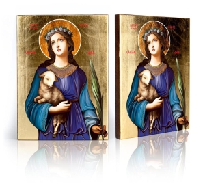 Ikona Religijna Święta Agnieszka