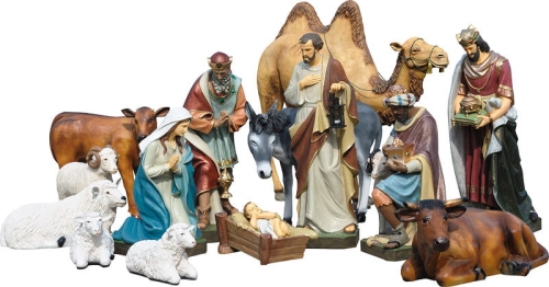 983ee8dfaee7e990e04a0604f24c651ab9d12cab Szopka Bożonarodzeniowa (21 elementów) (165 cm)