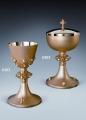 Kielich - nodus ażur, kamienie białe - DOB 0103 - Dewocjonalia P.H. Jakóbczak - Katolicki sklep liturgiczny i hurtownia