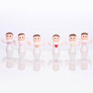 Aniołek z modeliny - mix kolorów