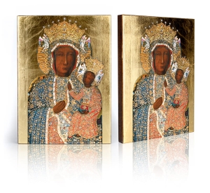 Ikona Religijna Matka Boża Częstochowska w sukni diamentowej