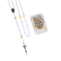 Różaniec - szkło - 6 i 8 mm - Matka Boża Kalwaryjska - pudełko - JS R992-MJ - Dewocjonalia P.H. Jakóbczak - Katolicki sklep liturgiczny i hurtownia