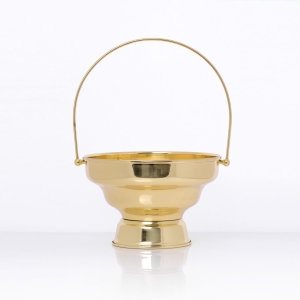 Miska do wody święconej, mosiężna