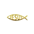 Naklejka - rybka chrześcijańska - Ichtys - JESUS - JS CST01-0 - Dewocjonalia P.H. Jakóbczak - Katolicki sklep liturgiczny i hurtownia
