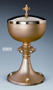 Puszka śr,12 - nodus ażur, kamienie białe